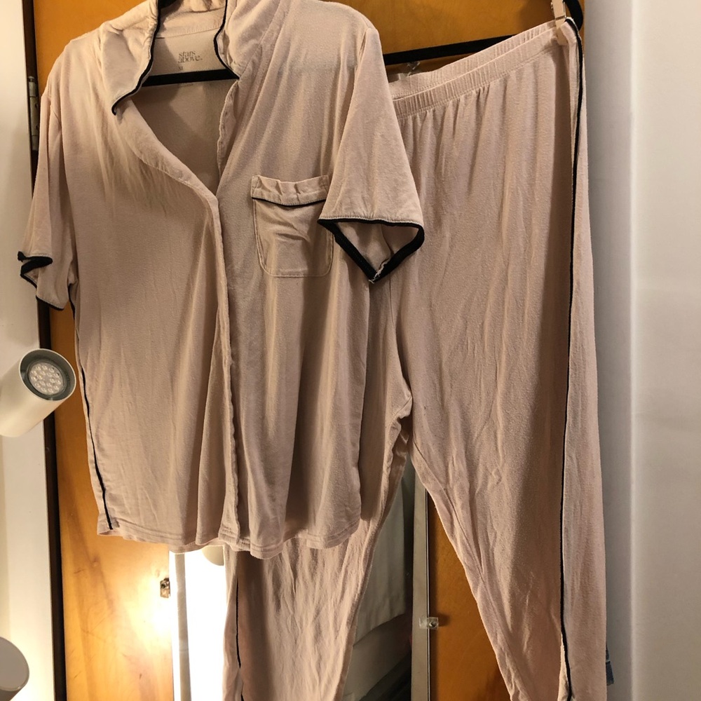Stars Above Light Pink Pajama Set